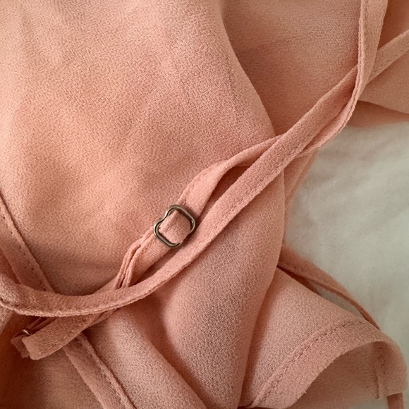 Lauren Ralph Lauren Sheer V-Neck Cami Top Blush Pink Size M - Picture 4 of 4